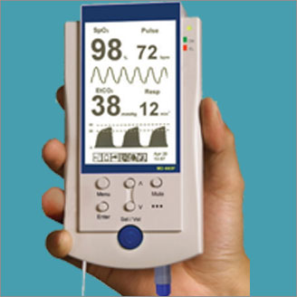 ETCO2 waveform capnography is now available in handheld monitors - along with SpO2, HR, RR etc