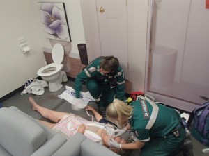 #NOF, hypothermia and melena on the bathroom floor